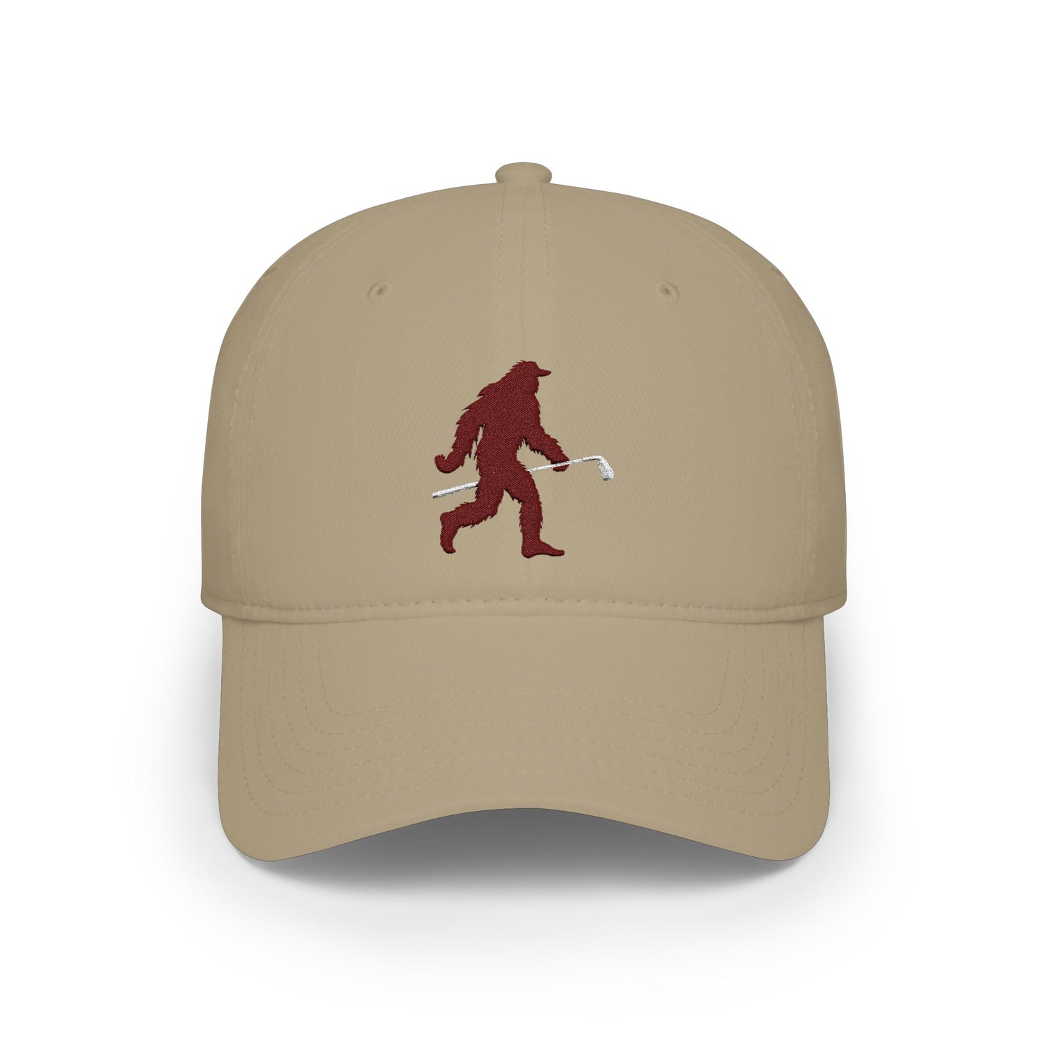 Shanksquatch (brown) Low-Profile Embroidered Golf Hat
