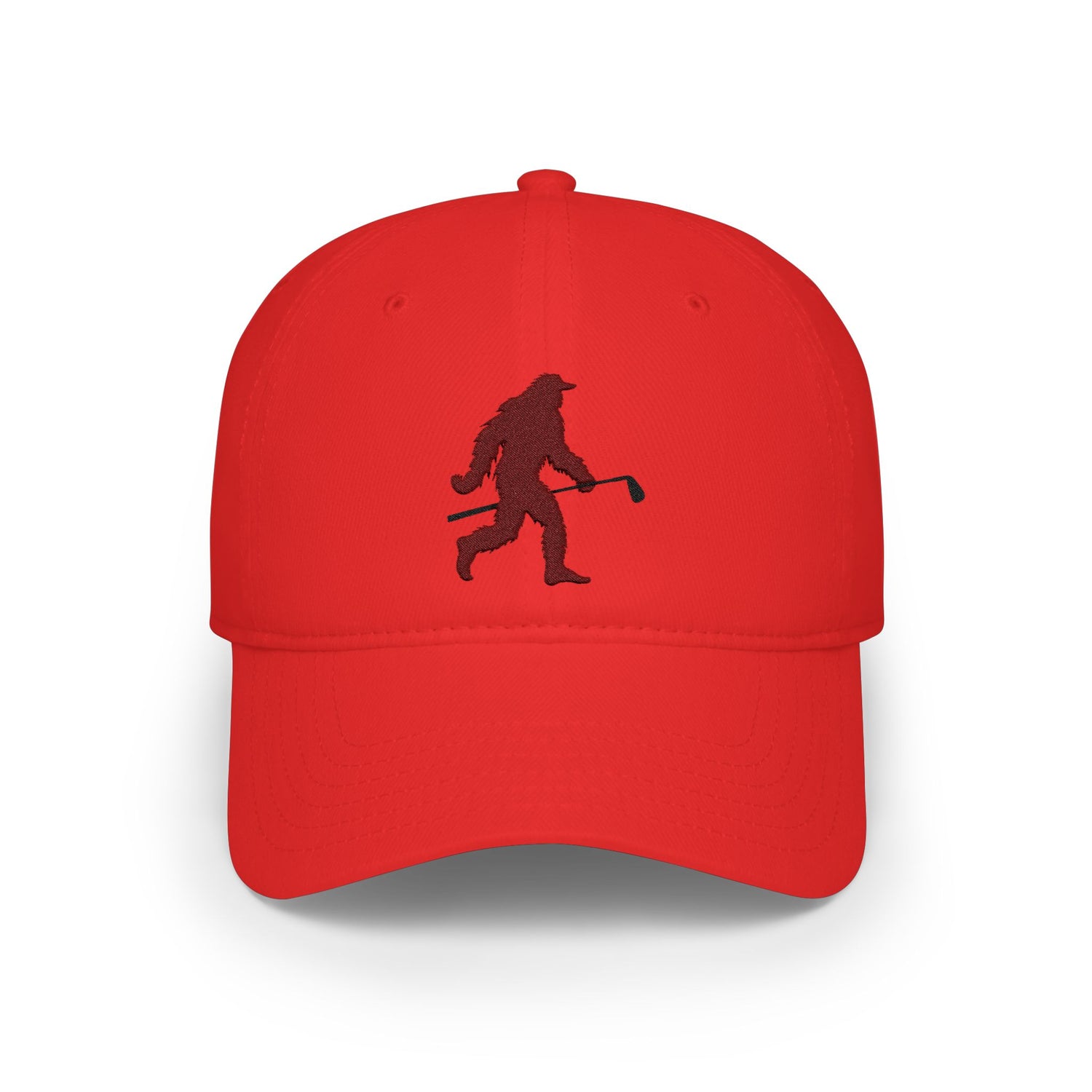 Shanksquatch (brown) Low-Profile Embroidered Golf Hat