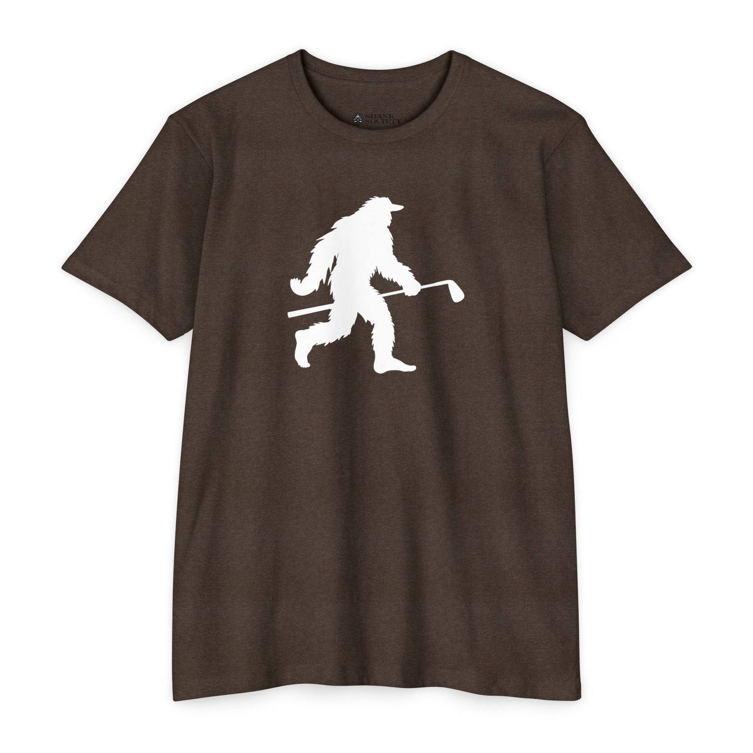 Shanksquatch (white) Golf T-Shirt