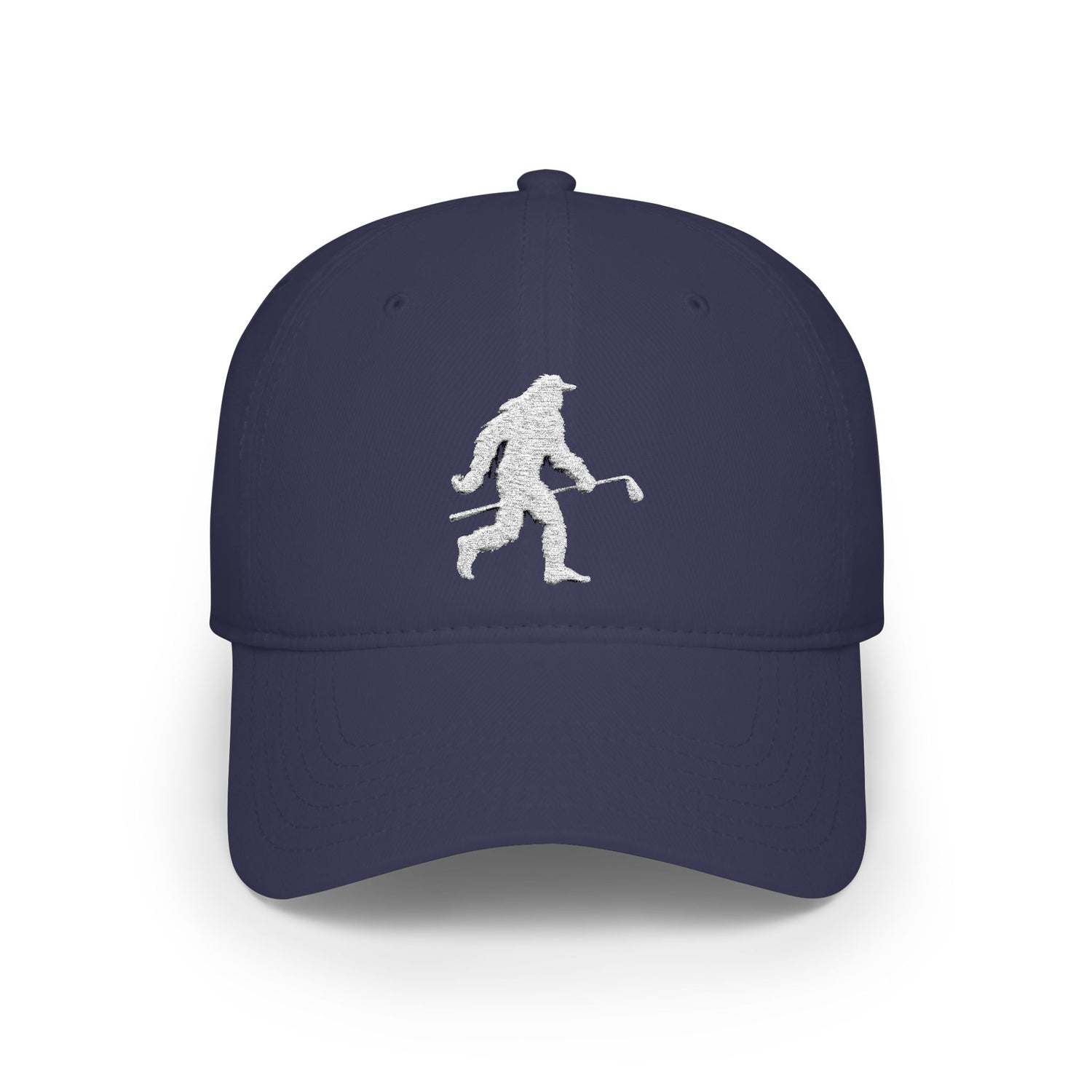 Shanksquatch (white) Low-Profile Embroidered Golf Hat