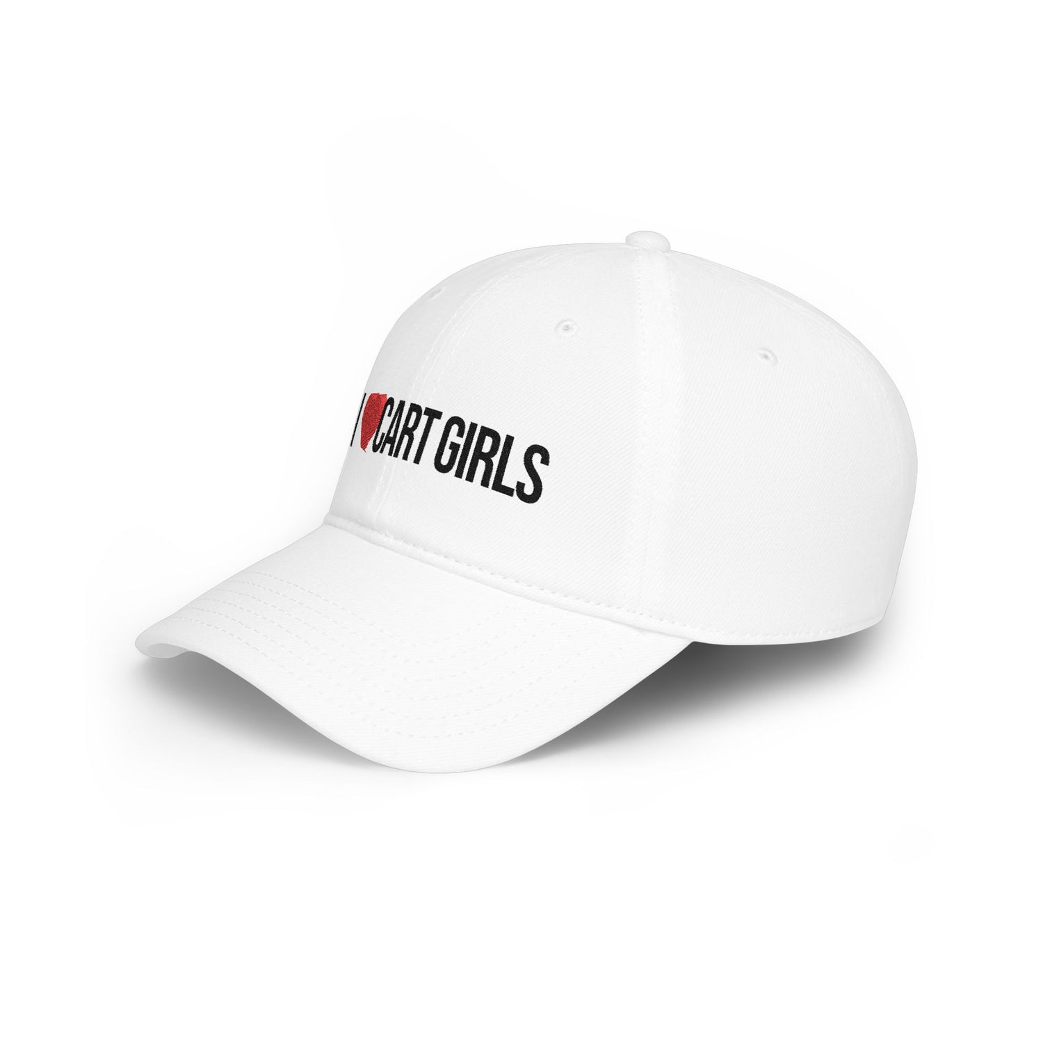I HEART CART GIRLS Low-Profile Embroidered Golf Hat