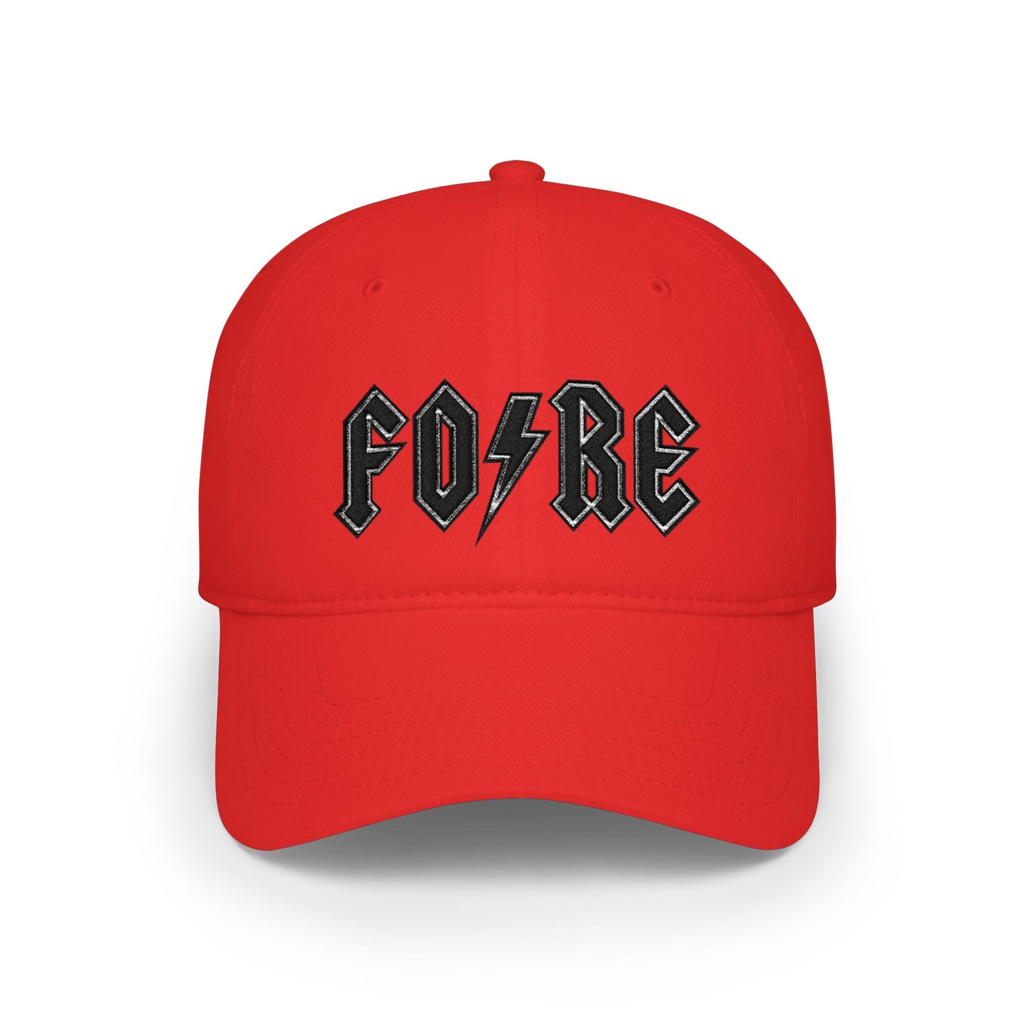 FO/RE (black) Low-Profile Embroidered Golf Hat