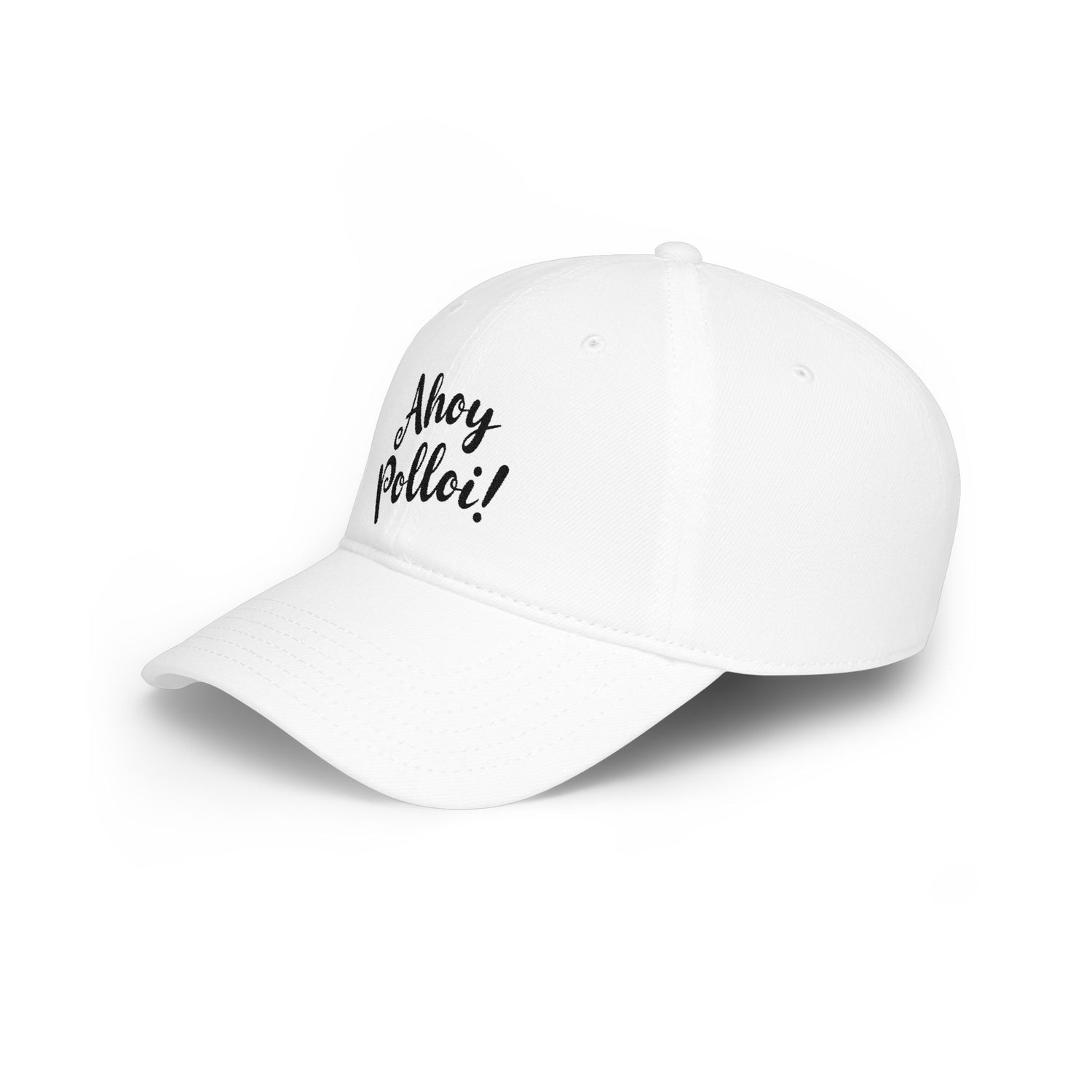 Ahoy Polloi! (black) Low-Profile Embroidered Golf Hat