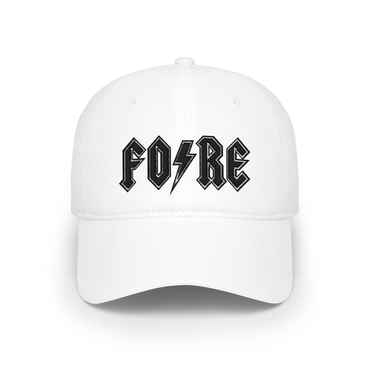 FO/RE (black) Low-Profile Embroidered Golf Hat