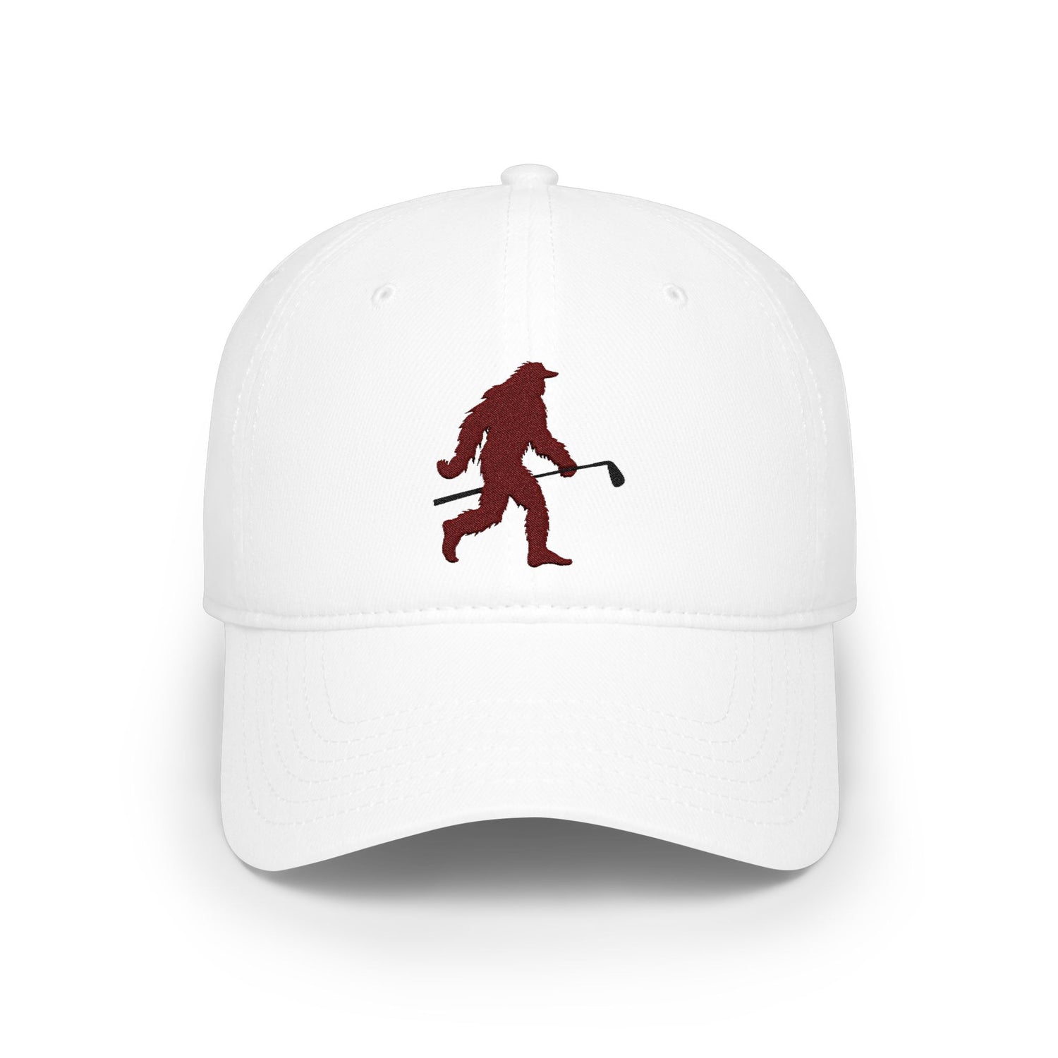 Shanksquatch (brown) Low-Profile Embroidered Golf Hat