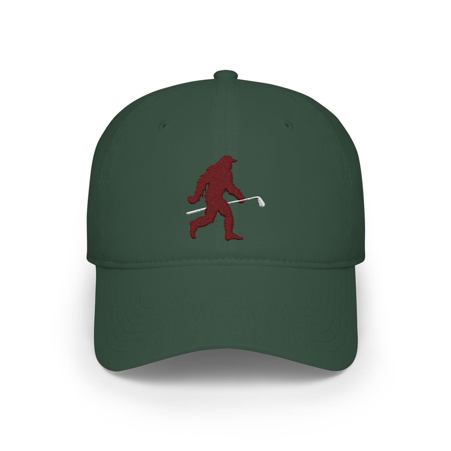Shanksquatch (brown) Low-Profile Embroidered Golf Hat
